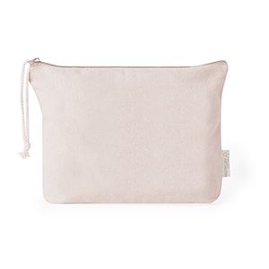 Pochette personalizzata in 100% cotone riciclato THERIS MKT20528 - Naturale