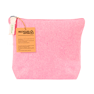 Pochette personalizzata in 100% cotone riciclato BELIX MKT20529 - Rosa