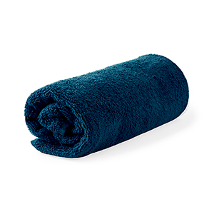 Asciugamano personalizzato in 100% cotone biologico 350 gr/m2 cm 70x140 KOLEVA MKT20599 - Blu