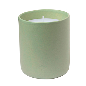 Candela personalizzata in ceramica con aroma vaniglia ELORA MKT20600 - Verde