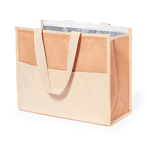 Borsa shopper termica in Juta e cotone laminati PRESLI MKT20624 - Neutro