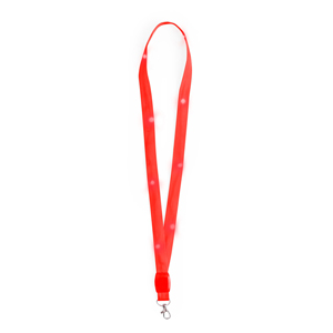 Lanyard con 8 lucine regolabili WILOU MKT20625 - Rosso