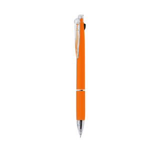 Penna multifunzione 2 colori LECON, personalizzatbile con logo  MKT20677 - Arancio