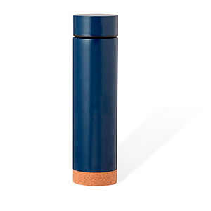 Thermos personalizzato da 470 ml con fondo in suhero e infusore incluso DANTEK MKT20713 - Blu Navy