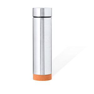 Thermos personalizzato da 470 ml con fondo in suhero e infusore incluso DANTEK MKT20713 - Platino