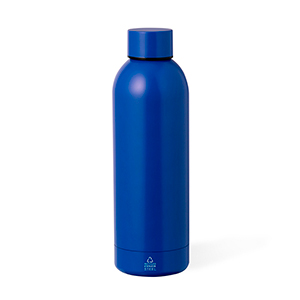 Borraccia termica personalizzata in acciaio riciclato da 550 ml KEONO MKT20715 - Blu