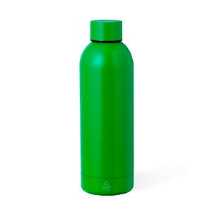 Borraccia termica personalizzata in acciaio riciclato da 550 ml KEONO MKT20715 - Verde