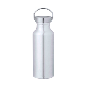 Borraccia ecologica personalizzata in alluminio riciclato da 650 ml ZANDOR MKT20716 - Platino