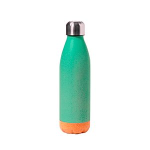 Borraccia personalizzata da 650 ml con fondo in sughero STROUD MKT20728 - Verde