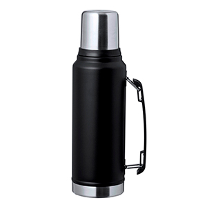 Thermos personalizzato da 1 L con bicchiere incluso JOKINEN MKT20730 - Nero