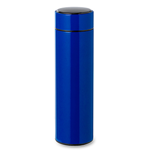 Thermos personalizzato da 450 ml con termometro digitale e infusore SUTUNG MKT20731 - Blu