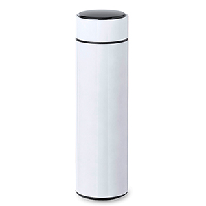 Thermos personalizzato da 450 ml con termometro digitale e infusore SUTUNG MKT20731 - Bianco