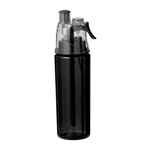 Borraccia sportiva personalizzata da 600 ml con vaporizzatore FLUXI MKT20736 - Nero