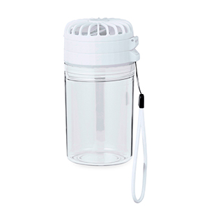 Borraccia in Tritan personalizzata da 350 ml con ventilatore ZEXEN MKT20737 - Bianco