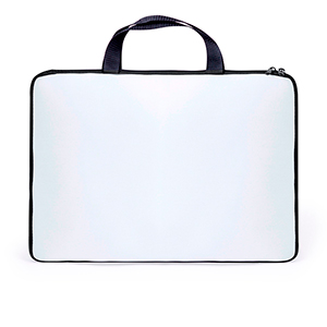 Custodia per PC portatile max 15" in soft shell trattato per sublimazione LURY MKT20741 - Bianco