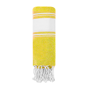 Telo hammam personalizzato in cotone e poliestere 180 gr/m2 BOTARI MKT20751 - Giallo