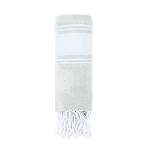 Telo fouta personalizzato in cotone riciclato 180 gr/m2 LAINEN MKT20752 - Grigio