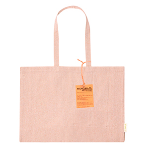 Shopper personalizzato in 100% cotone riciclato 220 gr cm 50x36x12 cm BONILLO MKT20755 - Naturale