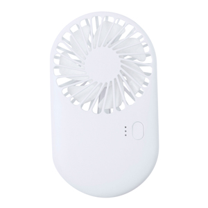 Ventilatore portatile personalizzato, con supporto per telefono, FANGER MKT20765 - Bianco