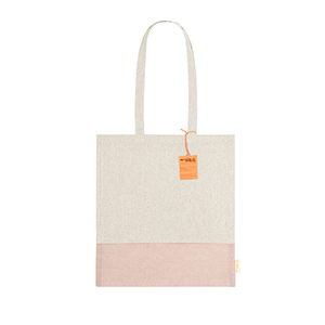 Shopper personalizzata in cotone riciclato 120 gr/m2 cm 38x42 SKADI MKT20771 - Naturale