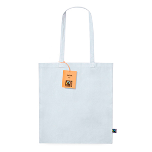 Shopper personalizzata in cotone 180 gr/m2 cm cm 38x42 INOVA FAIRTRADE MKT20775 - Bianco