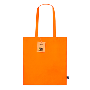 Shopper personalizzata in cotone 180 gr/m2 cm cm 38x42 INOVA FAIRTRADE MKT20775 - Arancio