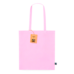 Shopper personalizzata in cotone 180 gr/m2 cm cm 38x42 INOVA FAIRTRADE MKT20775 - Rosa