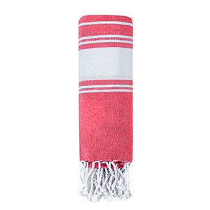 Asciugamano fouta personalizzato in cotone e poliestere 180 gr/m2 DONELL MKT20782 - Rosso