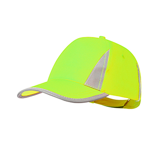 Cappellino baseball con dettagli riflettenti BRIXA MKT20828 - Giallo