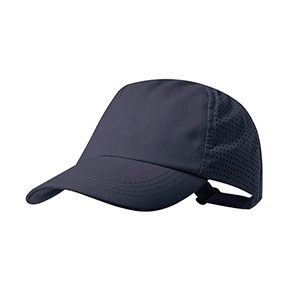 Cappellino sportivo personalizzato in microfibra con 5 pannelli KAROLA MKT20829 - Blu Navy