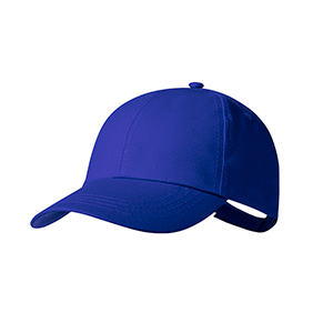 Cappellino da baseball personalizzato in cotone con 6 pannelli HALIARD MKT20831 - Blu