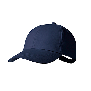 Cappellino da baseball personalizzato in cotone con 6 pannelli HALIARD MKT20831 - Blu Navy