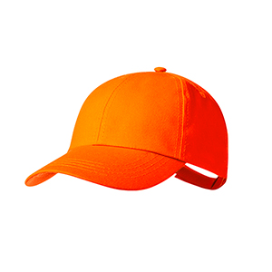 Cappellino da baseball personalizzato in cotone con 6 pannelli HALIARD MKT20831 - Arancio