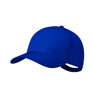 Cappellino baseball personalizzato in rpet con 6 pannelli OCONOR MKT20835 - Blu