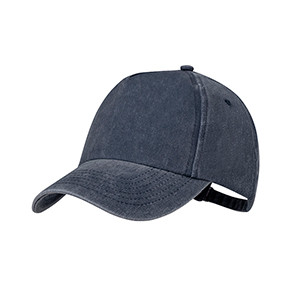 Cappellino personalizzato in cotone effetto lavato ZORP MKT20839 - Blu Navy