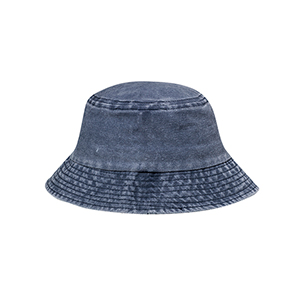 Cappello tipo pescatore personalizzato in cotone effetto lavato SIROCON MKT20841 - Blu Navy