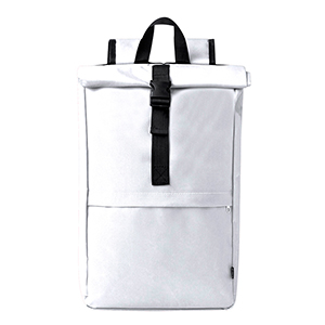 Zaino da viaggio rolltop in rpet VAEGA MKT20889 - Bianco