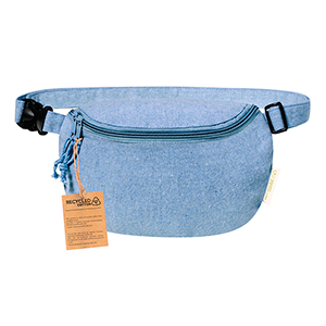 Marsupio personalizzato in cotone riciclato BOLGER MKT20902 - Blu