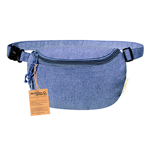 Marsupio personalizzato in cotone riciclato BOLGER MKT20902 - Blu Navy