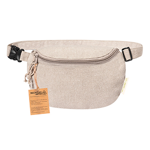 Marsupio personalizzato in cotone riciclato BOLGER MKT20902 - Naturale