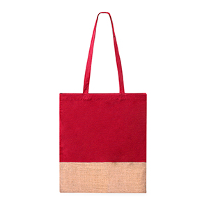 Shopper personalizzata in cotone 120 gr/m2 e Juta cm 38x42 SUELVA MKT20909 - Bordeaux