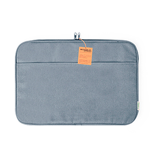 Custodia per PC portatile da 14" in cotone riciclato personalizzata ALBARN MKT20927 - Grigio