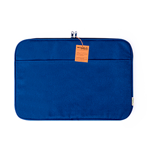 Custodia per PC portatile da 14" in cotone riciclato personalizzata ALBARN MKT20927 - Blu Navy