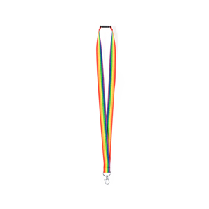 Lanyard portabadge arcobaleno con chiusura di sicurezza MAPIK MKT20930 - Arcobaleno