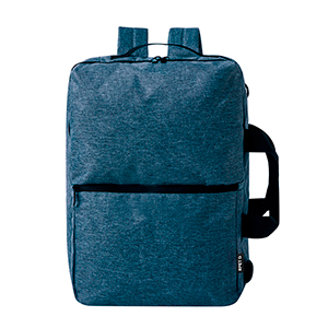 Zaino portadocumenti in rpet con interno imbottito per laptop fino a 15 pollici MAKARZUR MKT21046 - Blu Navy