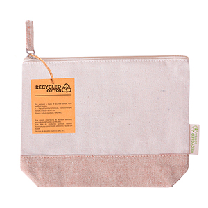 Pochette personalizzata in 100% cotone riciclato VELEROX MKT21047 - Marrone