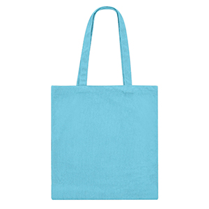 Shopper personalizzata in velluto di poliestere a coste cm 36x38x10 GAVIAR MKT21130 - Azzurro