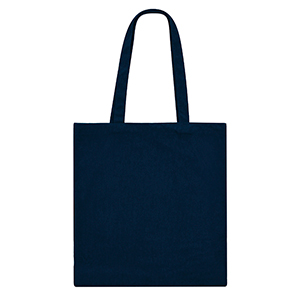 Shopper personalizzata in velluto di poliestere a coste cm 36x38x10 GAVIAR MKT21130 - Blu Navy