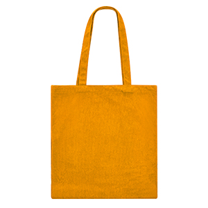 Shopper personalizzata in velluto di poliestere a coste cm 36x38x10 GAVIAR MKT21130 - Senape