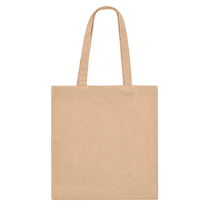 Shopper personalizzata in velluto di poliestere a coste cm 36x38x10 GAVIAR MKT21130 - Naturale